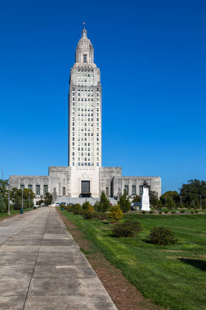 istock Louisiana State Capitol and Grounds Under a Clear Blue Sky 2194045120