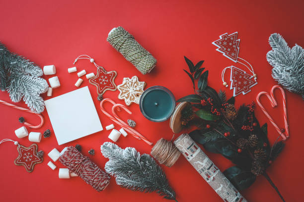 istock Christmas background with festive seasonal decor 2194047845
