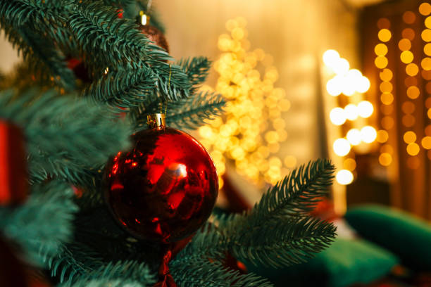 istock Toy on the tree, cozy Christmas 2194048362