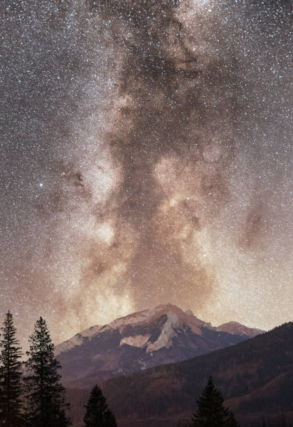 Milky Way and Tatra Mountains landscape