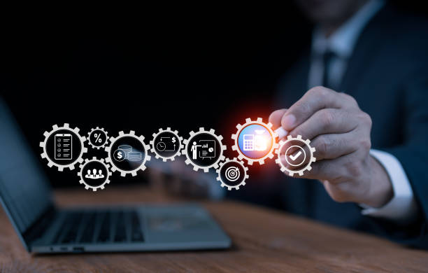 istock A management or executive CFO develops or verifies the company's yearly income and expense extension as part of the budget and financial planning concept. Corporate finance and annual strategy plan. 2194057513