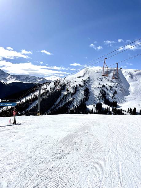 istock Bright and Sunny View of Colorado Skiing 2194065471