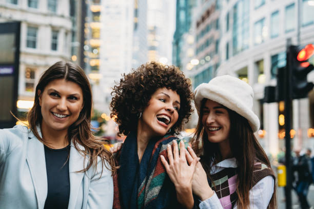 istock Three young women taking a selfie in london 2194066879