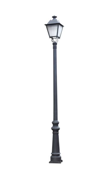 istock Street lamppost, isolated over white 2194068327