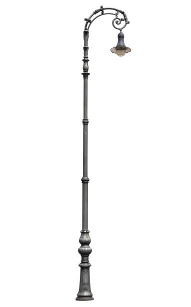 istock Street lamppost, isolated over white 2194068332