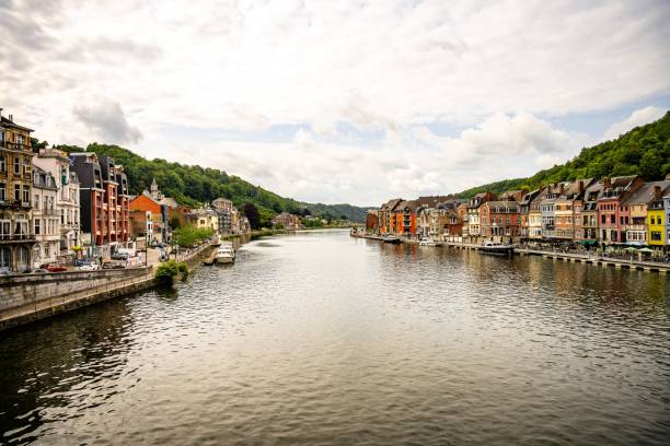 istock Colorful buildings along the Meuse River in Dinant. 2194070542