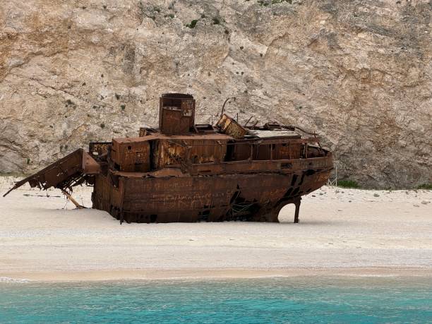 istock Shipwreck on the Navagio Beach in Zakinthos, Greece 2194072047
