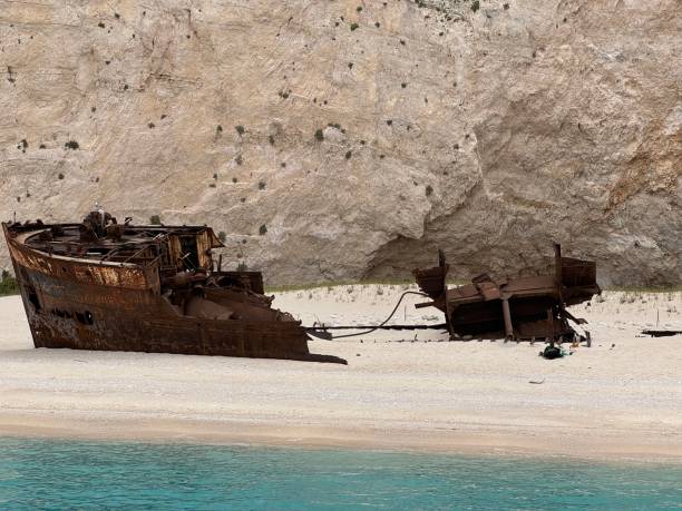 istock Shipwreck on the Navagio Beach in Zakinthos, Greece 2194072068