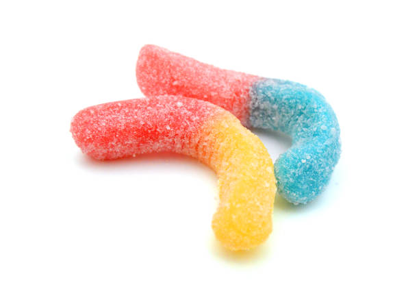 istock Colorful jelly candies on white background 2194087178