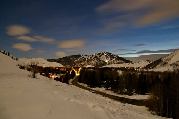 istock Winding Road & Starry Sky in Sun Valley, Idaho 2194107837