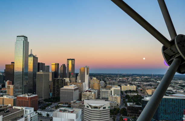 Whitacre Tower, also known as One AT&T Plaza, and formerly known as One Bell Plaza in Dallas, TX, United State on December 19, 2024