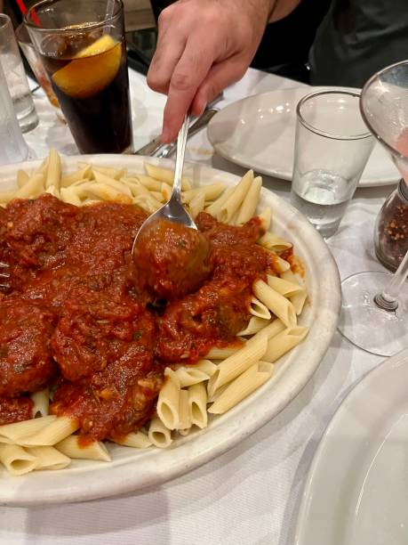 istock Penne and Meatballs 2194114327