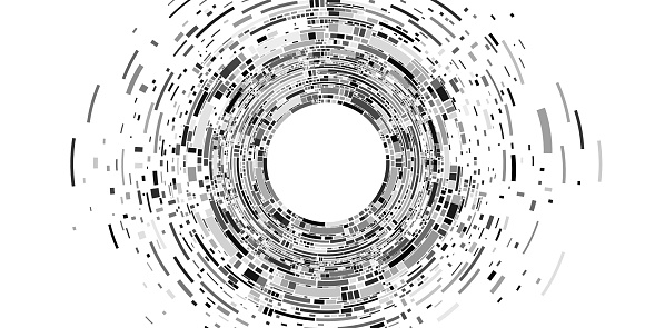 Big Data Visualization Into Cyberspace Abstract Digital Circles Of ...
