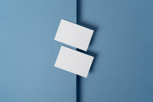istock Blank two business card template shot on professional studio 2194118357