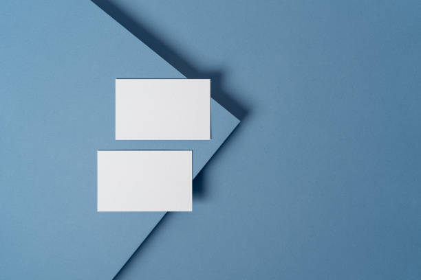 istock Blank two business card template shot on professional studio 2194118465