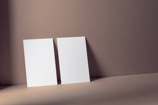 istock Blank two business card template shot on professional studio 2194118596