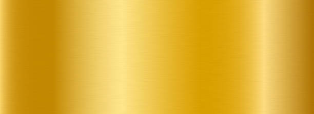 istock Golden metallic gradient texture. Gold metal foil background. Wide shiny yellow sheet for label, plate, plaque, sign, tag, print. Textured material surface. Vector backdrop 2194128241