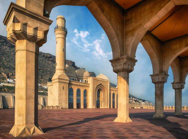 Bibi-Heybat Mosque, Baku, Azerbaijan stock photo