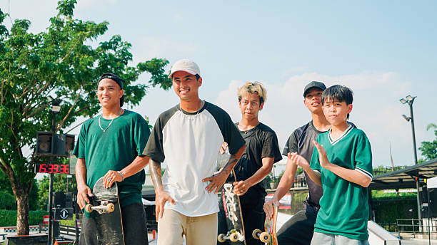 istock Skateboarder prepare and stand by before skateboard competition 2194145116