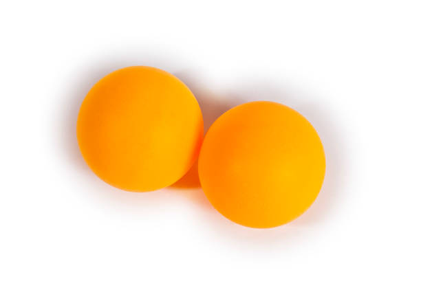 istock Orange ping pong (table tennis) ball isolated on white background 2194147683