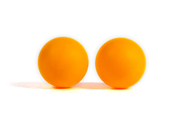 istock Orange ping pong (table tennis) ball isolated on white background 2194147685
