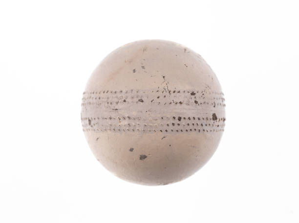 istock old white cricket ball isolated on white background 2194151691