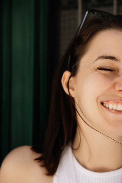 Young beautiful happy girl