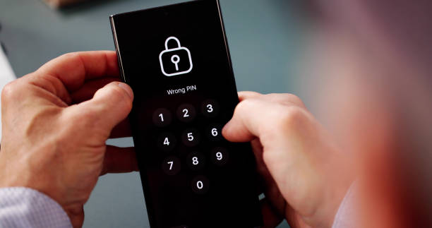 istock Cybersecurity Password On Phone. Bank Password 2194154984