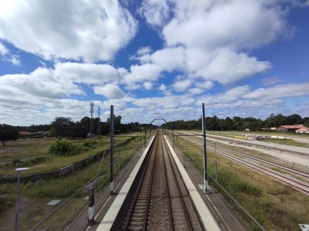 istock Railroad line in France 2194155092