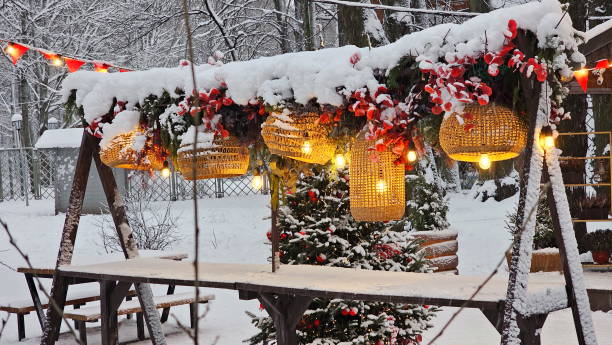istock New Year's decoration in the winter park 2194155631