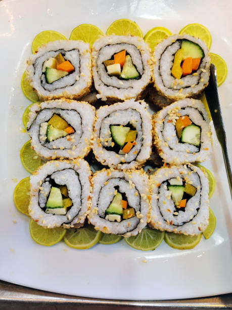 delicious sushi food as very nice gourmet background