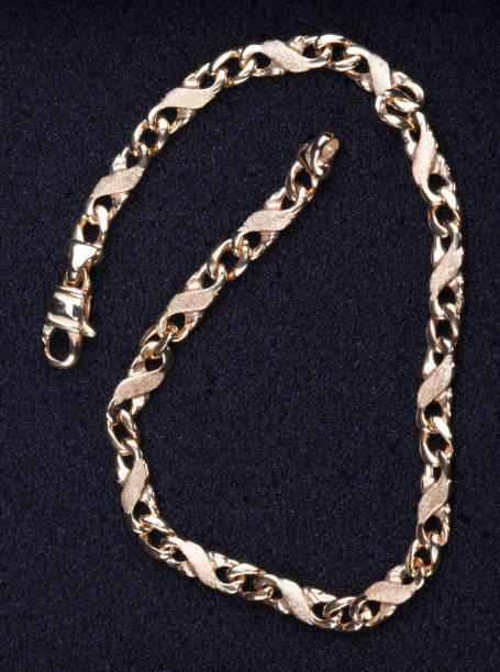 istock yellow Gold Chain Bracelet 2194170254