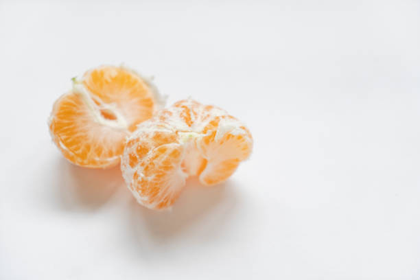 Mandarin, tangerine, isolated on white background