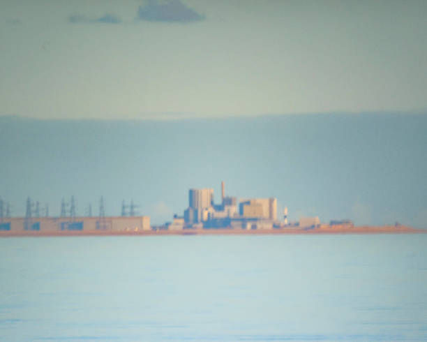 Dungeness decommissioned power station seen in the distance