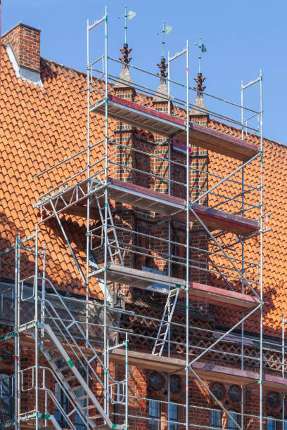 istock Construction site with scaffolding at the Old Town Hall, Hanover, Old Town, Lower Saxony, Germany 2194180058