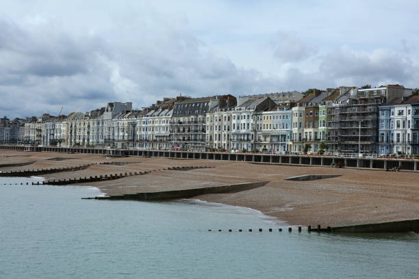 istock Landscape of Hastings coastline 2194180280