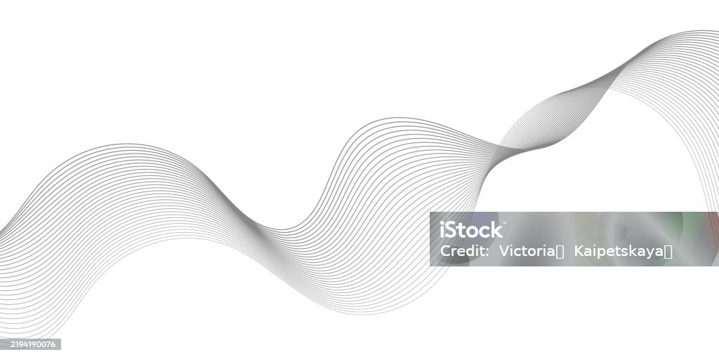 What Is Undulate Undulate Grey Wave Swirl frequency Sound Wave twisted Curve Lines With ...