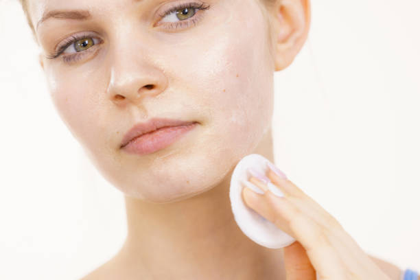 istock Girl removes mask cosmetic 2194191330