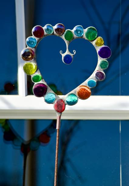istock Fused colored glass in heart shape 2194191611