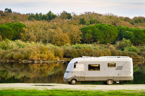 istock Camper rv camping on nature in Portugal 2194193638