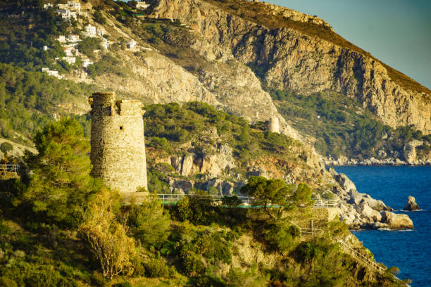 istock Coast view with Pine Tower, Andalusia Spain. 2194193984