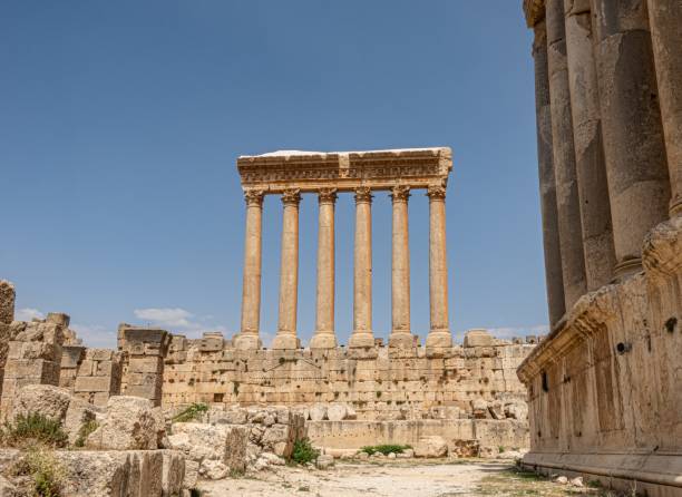 istock Ancient columns in Baalbek archaelogical complex, Lebanon. 2194195761