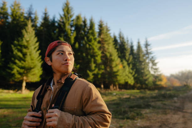 istock Young male backpacker hiking the beautiful nature 2194197233