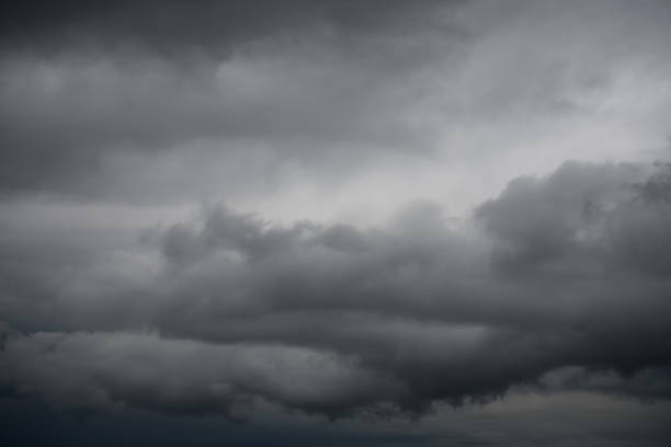 Dramatic sky with cumulus clouds, nature and meteorology abstract background texture