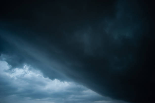 istock Overcast sky with rainy clouds, natural background 2194219428