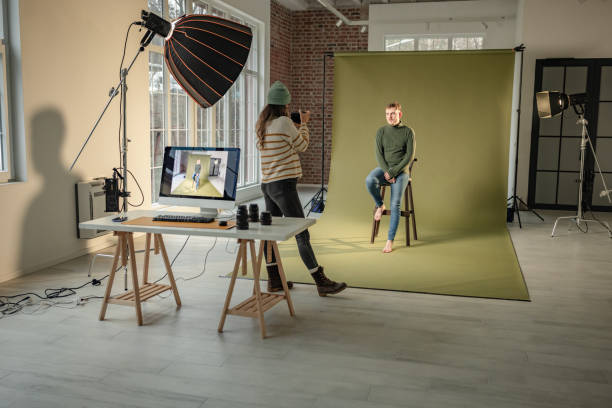 istock Artistic capture of a model in a creative studio 2194219561