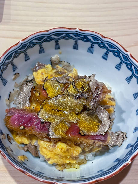 Haute-cuisine dish with truffles