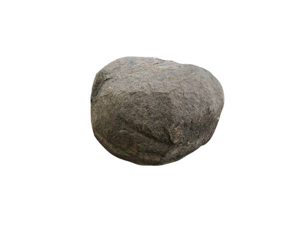 istock Stone isolated on white background. Beautiful natural home decorations. Interior design 2194223005
