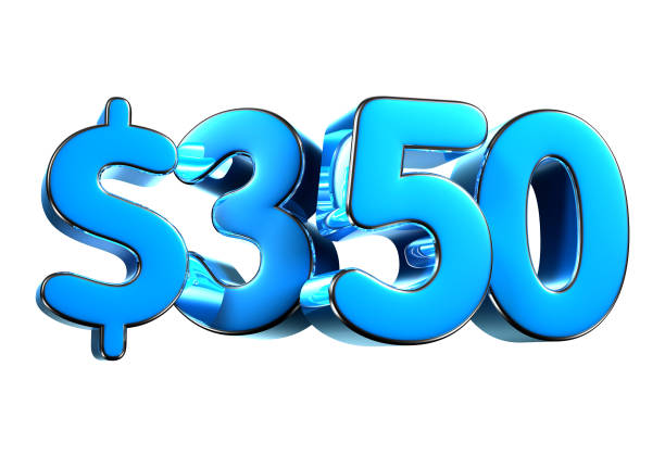istock 350 dollers blue 3d illustration. 2194225006