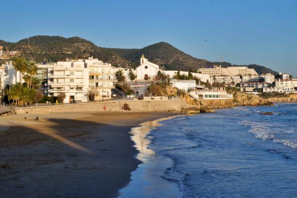 istock Sunset beach Sitges Barcelona Spain 2194225124